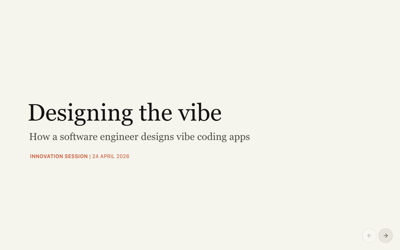 The title slide, serif type on warm parchment.